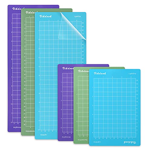 VIKDOOK Schneidematte für Cricut Joy 4,5 x 12 (30,5 cm x 11,4 cm)4,5 x 6,5 (16,5 cm x 11,4 cm)Variety Grip Ersatz Kleber Light Standard Strong Grip Matte für Cricut Joy Zubehör Cover