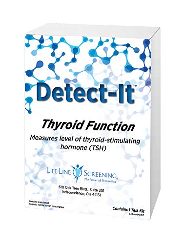 Life Line Screening Thyroid Function, FDA-Approved, Self-Administered Home Health Medical Test Kit Measures