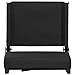 Flash Furniture Grandstand Portable Stadium Seat for Bleachers or Benches, Folding Padded Stadium Chair with Carrying Handle, 500 lb. Weight Capacity, Black