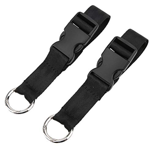 Ganchos universais para carrinhos de bebê, 2 peças, ganchos redondos fortes e práticos para cadeiras