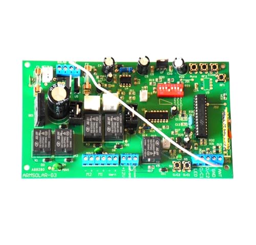 YQVEOT Tableau de Commande de l'opérateur de Portail Carte de Commande de Remplacement SW200D2S SW200D1 SW200D2 SW200D2L, for ouvre-Porte battante DC12V pour kit Portail Coulissant(Kit 0)