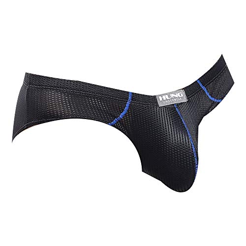 Hung Mens Sheer Underwear,Sexy Low-Rise Briefs for Men,Pouch Enhancing Underpants with Soft Mesh Fabric