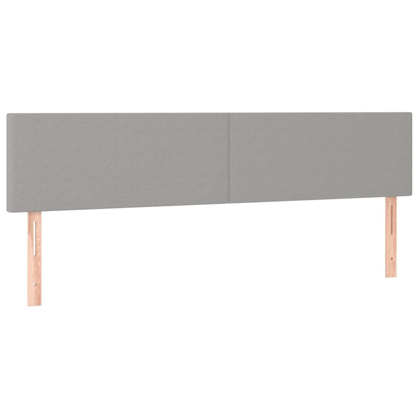 Cabeceros 2 Unidades, Cabezal De Cama, Cabezales Dormitorios Modernos, Cabecera para Cama, Cabeceira Cama, de Tela Gris Claro 90x5x78/88 cm