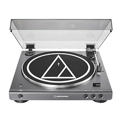 Audio-Technica at-LPGO-BT Fully Automatic Wireless Belt-Drive Turntable (Gun-Metal/Black) - Les Beatles, Paul McCartney, John Lennon, RIngo Starr, George Harrison