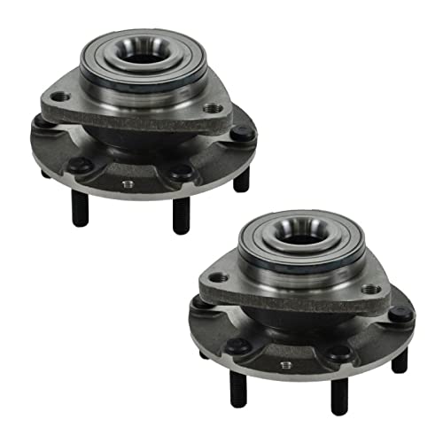 Image of TRQ 2 Piece Front Wheel Bearing & Hub Assembly Set Compatible with 2007-2008 Hyundai Entourage 2006-2014 Kia Sedona
