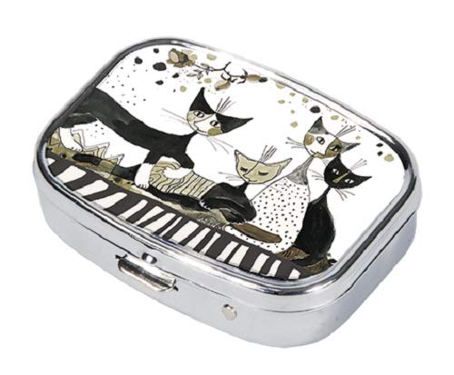 Wachtmeister Pillendoosje pillendoos van metaal voor tabletten Cats Sepia - Image 3