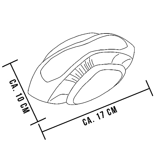 ne&no Hunde Football [Space Edition by hoher Sprungkraft I Wurfspielzeug I Jagdball I robust I Wurfball modern I für Land und Wasser I 17 cm lang