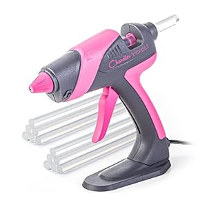 Full-Size-Hot-Glue-Gun-for-Construction-DIY-Crafts-Chandler-Tool-60W-High-Temp-Large-Glue-Gun-with-Stand-Up-base-12-Glue-Sticks-Perfect-for-Home-Repair-Arts-Crafts-Pink