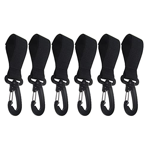 YPREWY Soporte de correa de remo para remo de kayak, 6 unidades, clip a presión para tabla de remo, accesorios de barco inflable, soporte para kayak