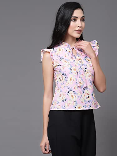 Image of OOMPH! Women's Crepe Floral Relaxed Fit Shirt
