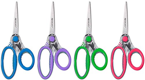 Westcott Student X-Ray Scissors, 7-Inch Pointed, Assorted Colors, Case Of 72 (14609) #TOP4