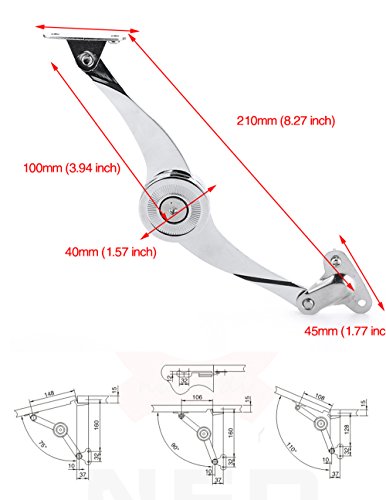 Hydraulic Randomly Stop Hinges Kitchen Cabinet Door Adjustable Polish Hinge Furniture Lift up Flap Stay Support Hardware - Image 2