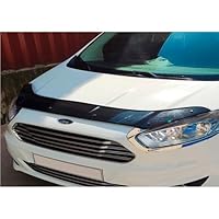 Oneway Motorhaubenschutz kompatibel mit Ford Transit Courier 2014-2019 - Schwarz glänzend