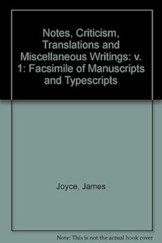 Hardcover NOTES CRIT TRANSLATE I (The James Joyce archive) Book