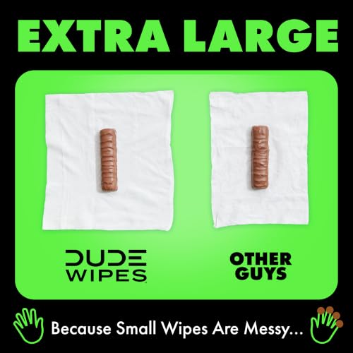 Image of DUDE Wipes Herbal Relief Adult Flushable Wet Wipes, Witch Hazel, 576 Count