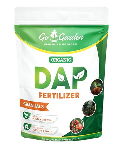 Image of Go Garden Bio DAP Fertilizer for Plants | Organic DAP for Faster Growth, Flowering & Fruiting - Ideal for Home Garden, Indoor & Outdoor Plants 400 Gram Granules