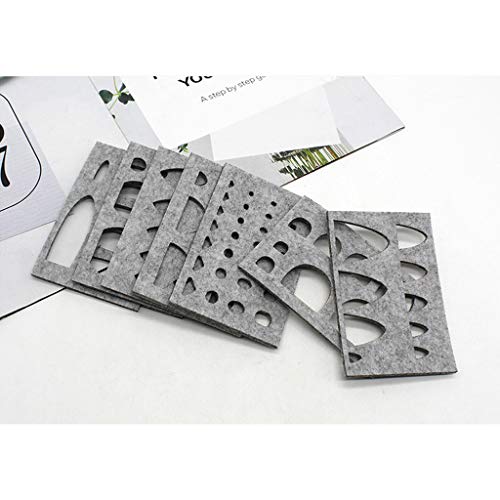 image for Kamonda 8pieces Wool Felt Mold Needle Felting DIY Craft Stencil Appliq