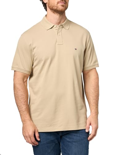 Image of Tommy Hilfiger Men's Short Sleeve Polo Shirts in Classic Fit with Stretch and Organic Pique Cotton