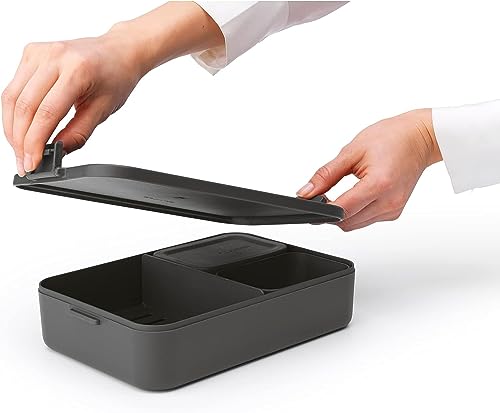 Brabantia Make & Take Bento Brotdose, Dark Grey, 25,5 x 16,7 x 6,2 cm – Ansicht 4