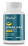 Omega 180 Soft Gels - 3600 mg Omega-3-6-9, High-Potency Omega-3 Fish Oil Supplement with EPA & DHA -