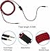 MQDITH 2.0M Replacement Audio Cable Compatible with Astro A40 A40TR Gaming Headset, Inline Mute Wire and No Volume Control Cord (Nylone Cord, Red/Black)