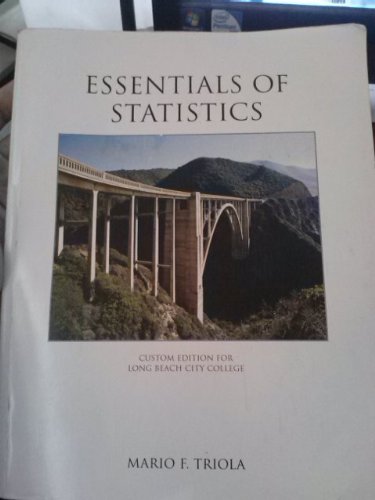 Essentials of Statistics (Custom edition for Long Beach City College ...