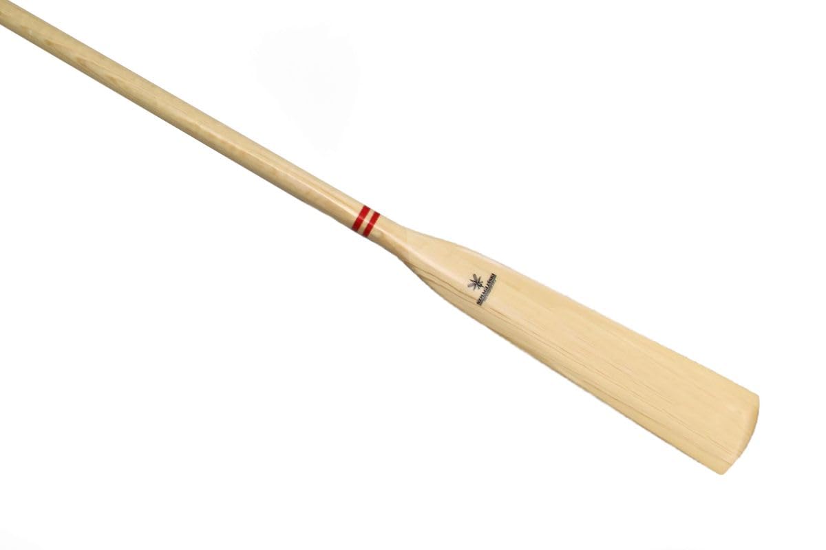 Coppia di remi tradizionali in legno di pino, 195 cm