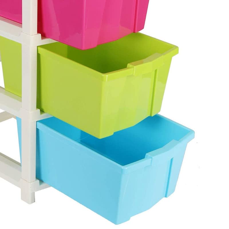 Image of Drumstone Multi-Purpose Modular Drawer Storage System, Multicolour, 5 XL, Rectangular, 3.14 X 3.74 X 11.41 Inches, Plastic