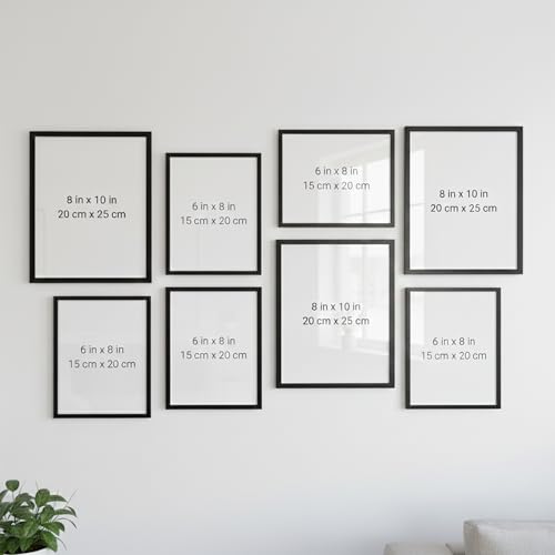 Image of kotart Photo Frame For Wall decoration | Wooden Frames For living room Office | Aesthetic Frames For Wall Decor Gifts | Photo frame for Home Decor Bedroom | Set of 8