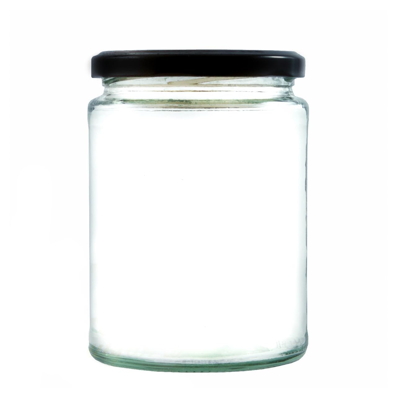 Wares Of Knutsford Black 300Ml Glass Food Jar With Twist Off Lids For Jam Marmalade Honey (36, )