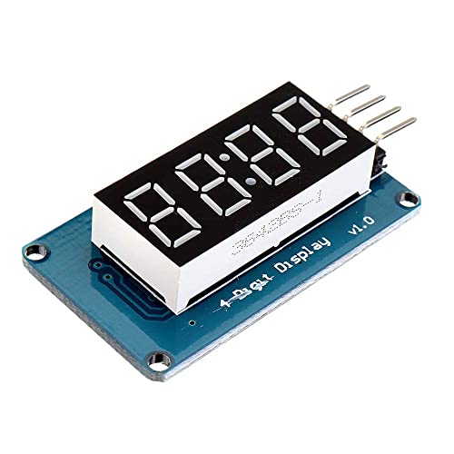 Image of TM1637 4 Bits Digital Tube LED Display Module With Clock Display for Arduno