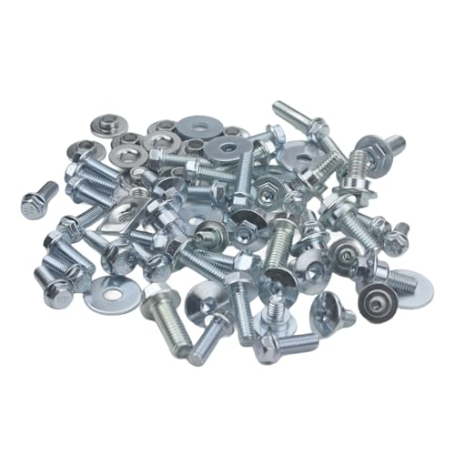 Image of Motorcycle 70pcs Fairing Bolts Kit Bodywork Screws Nut Fork Guard Shoulder Seat Rear Fender Nut Varied Flange Bolt for CR CRF CRX MR MT Moder CR125 CR250 CRF125F CRF250R CRF450R CRF230F