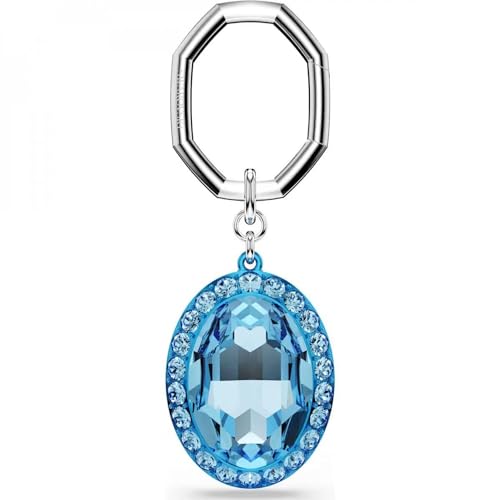 Swarovski Porte-clés 5666644 Ovale Bleu étincelant en cristal
