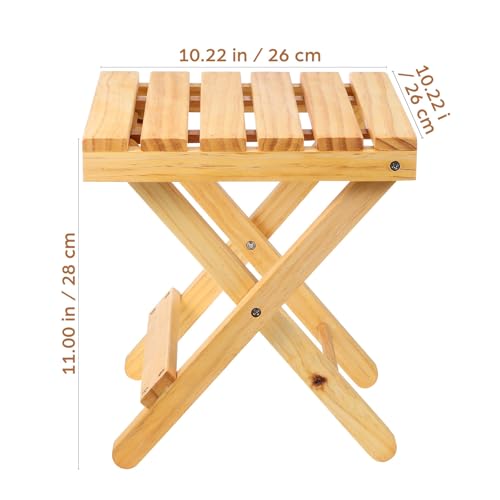 Table pliante extérieure en bois stable au design carré simple - 4