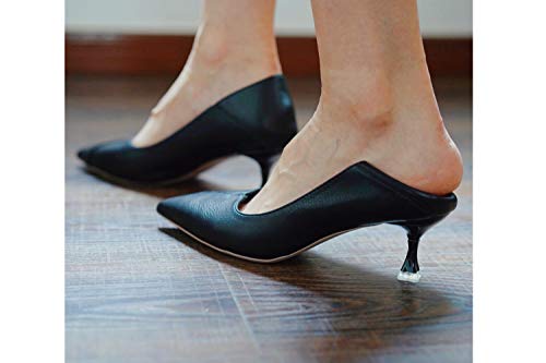 C.paravano Black Pumps I Women's Pumps I Kitten Heels I Elegant Pumps I Two Layers Point-Toe I Comfortable Stiletto Heels 5.5Cm (Black,39) #TOP5