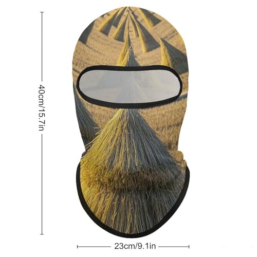 Pile of Grain Balaclava para Hombres y Mujeres, Máscara Facial de Protección Solar Transpirable con Cubre Cabeza Completo para Senderismo, Ciclismo, Correr, Conducción miniatura 2