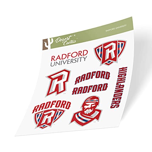 Pegatina de vinilo de Radford University para tapar arañazos en portátil con hoja completa 4