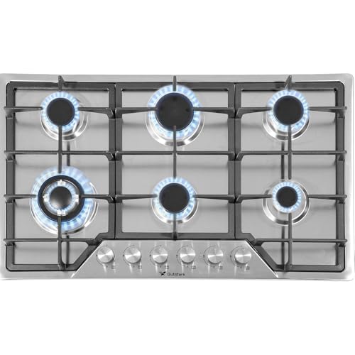 Catálogo para Comprar On-line Estufa 20 Pulgadas - los preferidos. 41 Gutstark Estufa Parrilla Acero Inoxidable A Gas 90 Cm 6 Quemadores Empotrable Hogar Cocina Gas Lp Gas Natural