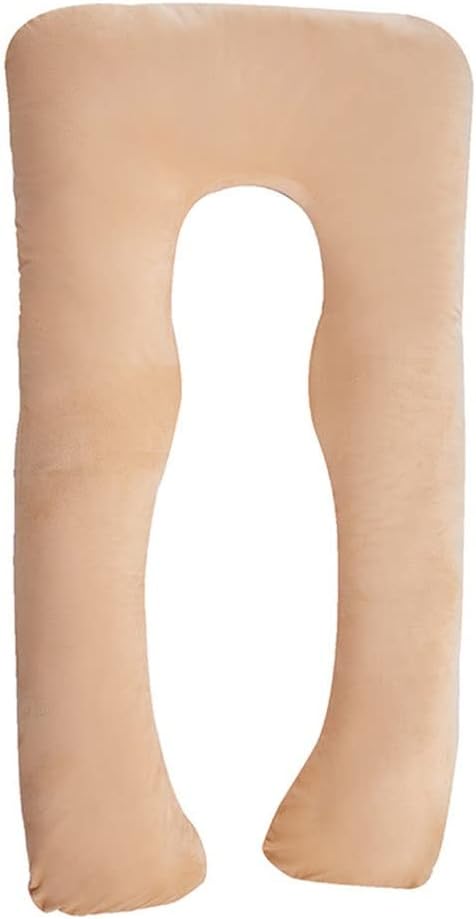 Pregnancy Pillow Comfortable Crystal Velvet U-Shaped Maternity Pillow. for Breastfeeding Pillows, Side Sleepers and Tummy Support. Removable for Easy Cleaning (Color : A2, Size : 130x70cm)