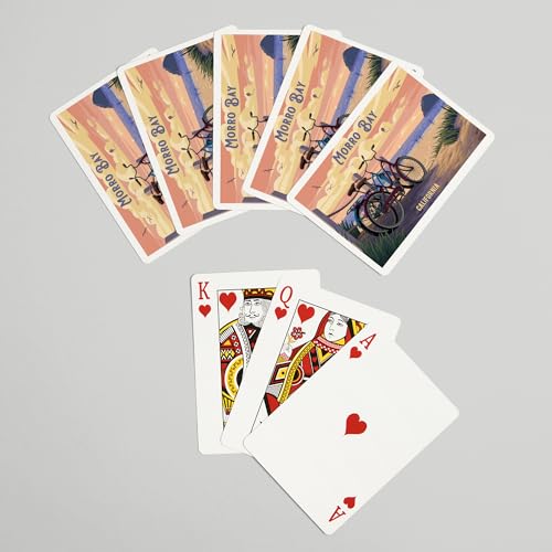 Lantern Press Morro Bay, 52 cartas póker tamaño estándar miniatura 7
