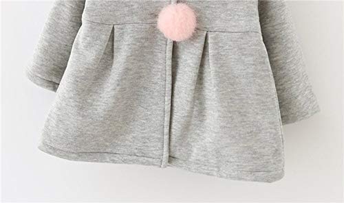 Cokate SET103 Infant Baby Girl Fall Winter Hooded Coat Sweet Rabbit Jackets Outerwear thumb #6