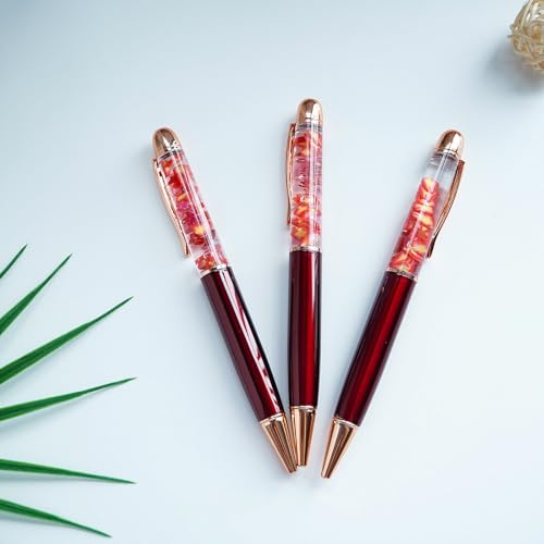 Image of Flame Funny Pens Cute Floater Floating Liquid Writing Journaling Office Pen Unique Gift For Women Men Kids Girl Boy