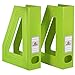 Acrimet Magazine File Holder (Green Citrus Color) (2 Pack)