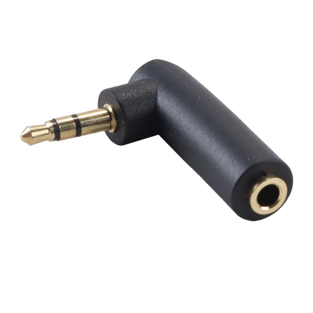 Ubric 2 x 4-pinowy adapter audio jack 3,5 mm wtyczka jack do gniazda 90 stopni kąt prosty słuchawki adapter stereo