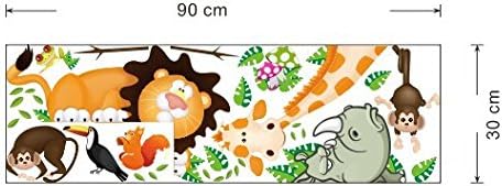 Miniatura 5 de Calcomanías para decoración de cuartos de niños el cuarto del bebé patio para niños decoración para el hogar encantadores diseños de MLM jirafa mono