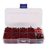 Topyond 1500Pcs Badminton Grommets, Universal Badminton Racket Racquet Grommets, Assortment Kit for Single and Double String, Badminton String Protector Set, Badminton Equipment