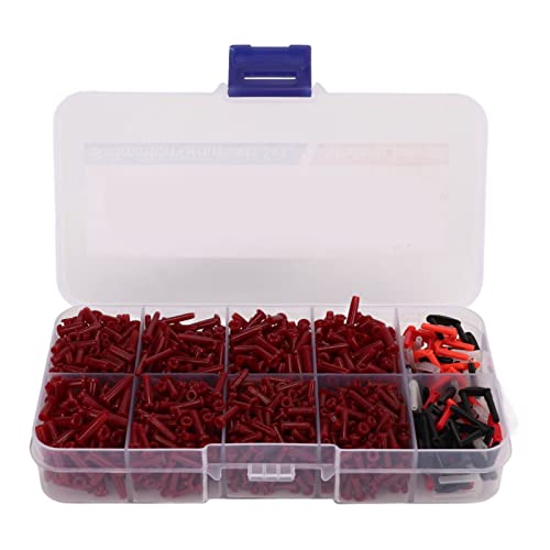 Topyond 1500Pcs Badminton Grommets, Universal Badminton Racket Racquet Grommets, Assortment Kit for Single and Double String, Badminton String Protector Set, Badminton Equipment