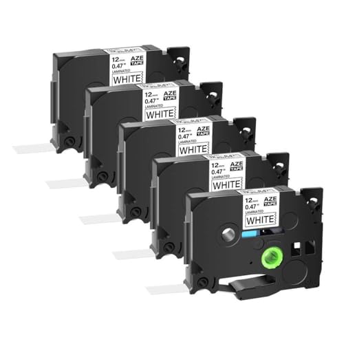 5PK ���x���e�[�v PT-D210 �v�����^�ƌ݊��� 6 �~�����[�g�� 24 �~�����[�g�����F���~�l�[�g���x�� Tz-221 TZe-231(5PK Black on White)