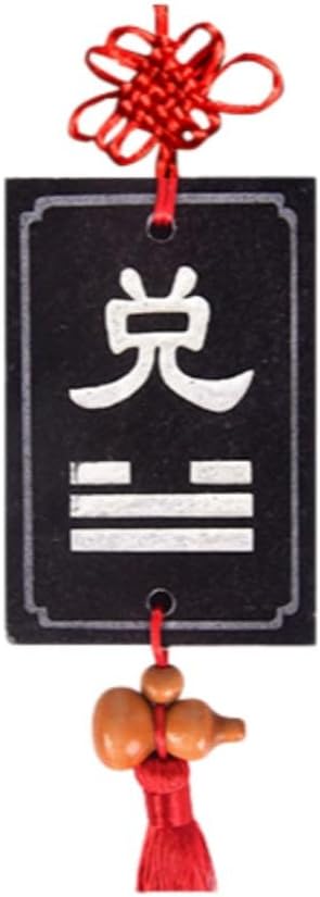 天然泰山石敢当补角牌八卦牌房屋缺角 Feng Shui Good Amulet 方位乾坤震巽坎离艮兑牌 fengshui Chinese Tassel Ornaments-1512