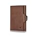 Produktbild DONBOLSO Wallet NextGen Leder - Slim Wallet ohne Münzfach - Geldbeutel mit RFID Schutz I Kartenetui bis 11 Karten - Mini Portemonnaie für Herren und Damen - Geldbörse - Braun Vintage